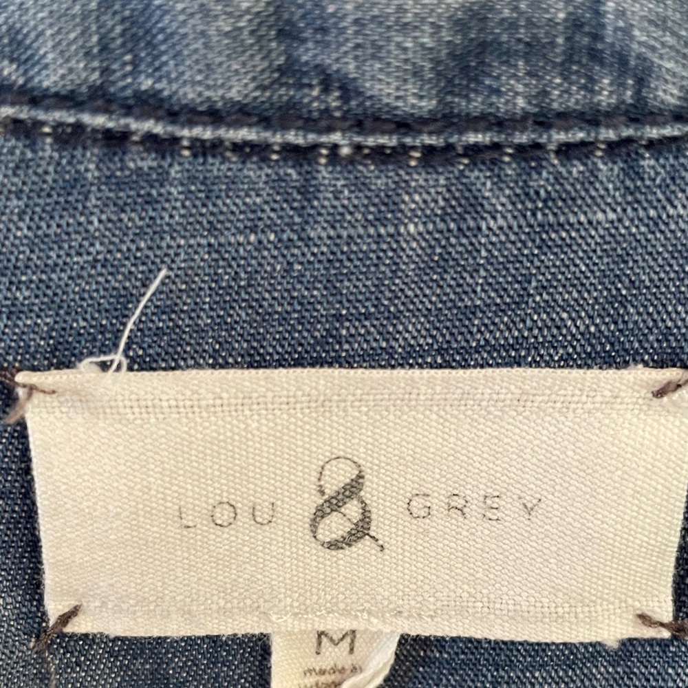 Lou & Grey Lightweight denim Midi Dress with pockets - Picture 2 of 4
